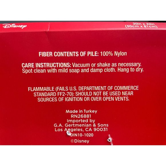 Disney Mickey Mouse Christmas Accent Rug - Picture 3 of 3